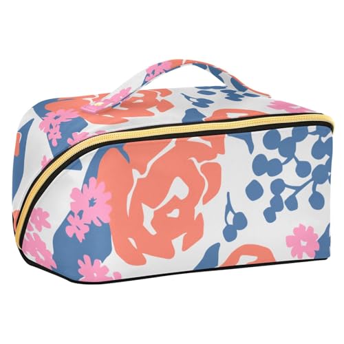 Fitrendlovey Tragbarer Make-up-Organizer mit Trennwänden und Griff für Toilettenartikel und Hautpflege unterwegs, T6, Einheitsgröße von Fitrendlovey