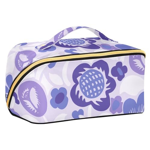 Fitrendlovey Tragbarer Make-up-Organizer mit Trennwänden und Griff für Toilettenartikel und Hautpflege unterwegs, T8, one size von Fitrendlovey