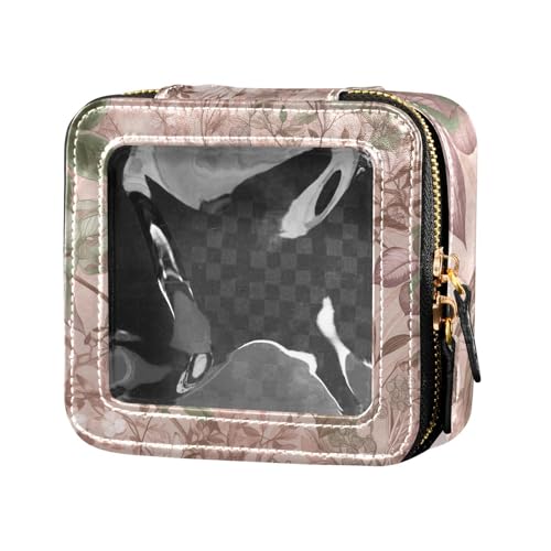 Fitrendlovey Tragbarer Make-up-Organizer mit großem Dachfenster, geräumige Kosmetiktasche für Reiseliebhaber, T14, Einheitsgröße von Fitrendlovey