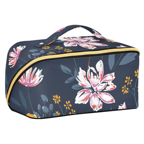 Fitrendlovey Trendige tragbare Make-up-Tasche für Damen mit großem Fassungsvermögen und Trennwänden für einfache Organisation von wichtigen Gegenständen, T14, one size von Fitrendlovey