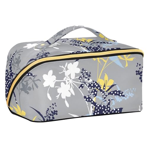 Fitrendlovey Trendige tragbare Make-up-Tasche für Damen mit großem Fassungsvermögen und Trennwänden für einfache Organisation von wichtigen Gegenständen, T19, Einheitsgröße Fitrendlovey Trendige tragbare Make-up-Tasche für Damen mit großem Fassungsvermögen und Trennwänden für einfache Organisation von wichtigen Gegenständen, T19, Einheitsgröße von Fitrendlovey