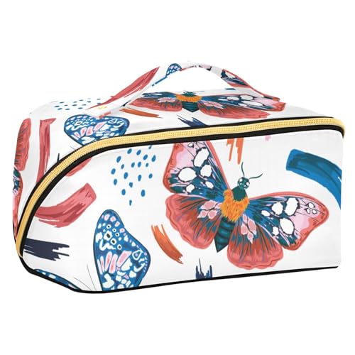 Fitrendlovey Trendige tragbare Make-up-Tasche für Damen mit großem Fassungsvermögen und Trennwänden für einfache Organisation von wichtigen Gegenständen, T20, Einheitsgröße von Fitrendlovey