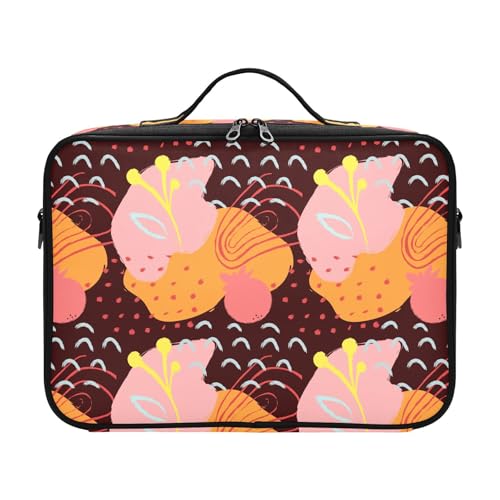 Fitrendlovey XL Hartschalenetui für Damen, großes Fassungsvermögen, Make-up, Hautpflege, Reiseetui, T16, one size von Fitrendlovey