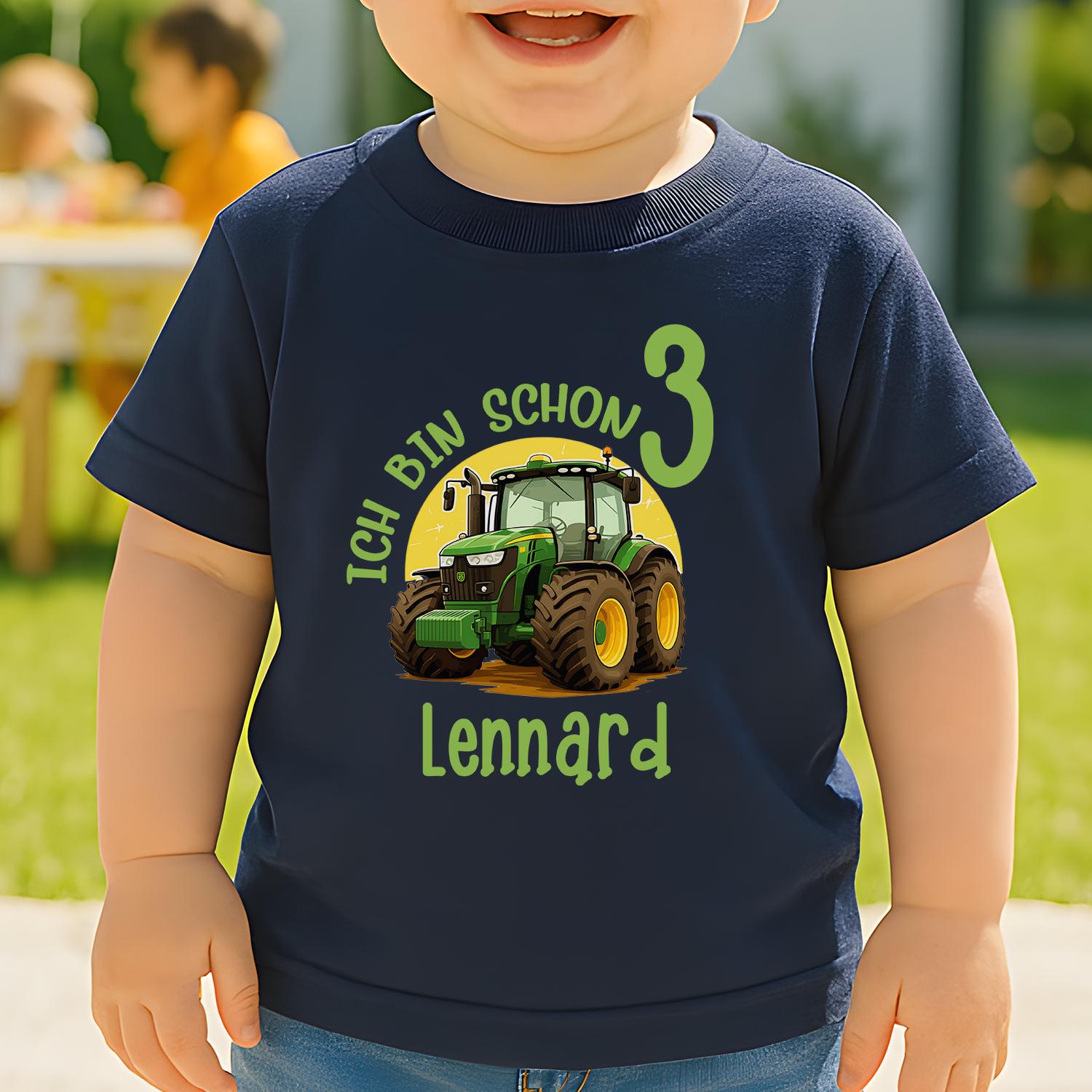 Geburtstagsshirt Traktor - 1. Geburtstag Shirt Junge Trecker Personalisiert Mit Namen Und Zahl von Fitsforkids