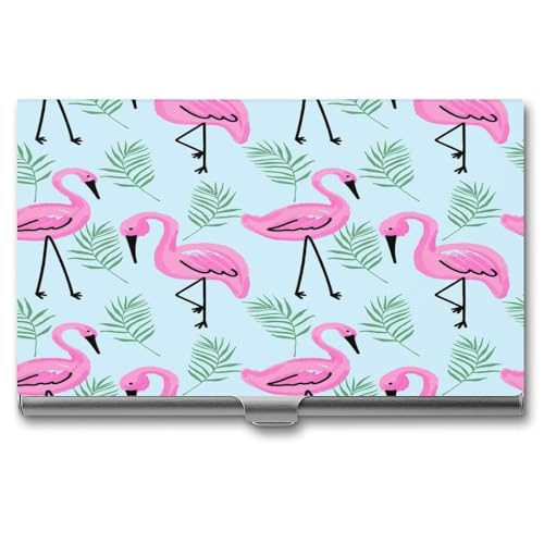 Fitspi Visitenkartenetui, Flamingo (21) Premium Visitenkartenhalter, Zur Schonenden ​Aufbewahrung Ihrer Karte von Fitspi