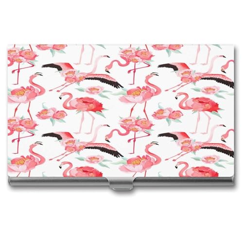 Fitspi Visitenkartenetui, Flamingo (23) Premium Visitenkartenhalter, Zur Schonenden ​Aufbewahrung Ihrer Karte von Fitspi