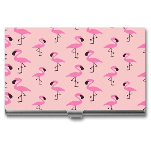 Fitspi Visitenkartenetuis, Flamingo (4) Kartenetui,Visitenkartenbox Für Damen Herren von Fitspi
