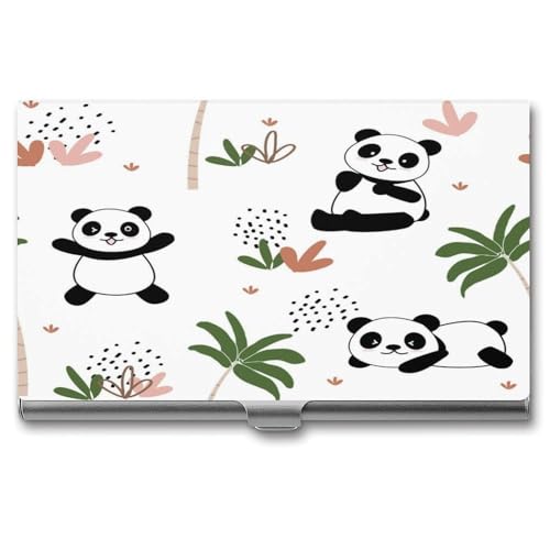 Fitspi Visitenkartenetuis, Panda (23) Aufbewahrungsschützer Taschen Taschen Für ID-Karten Kreditkarten von Fitspi