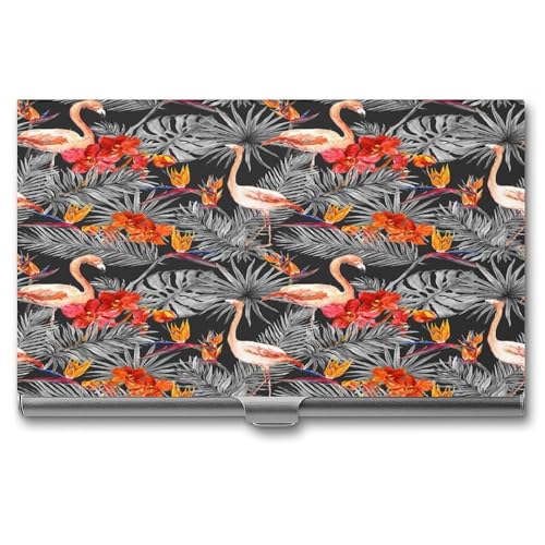 Visitenkartenetui Namenskartenhalter Tasche Visitenkartenhalter Für Männer Und Frauen Flamingo (10) von Fitspi