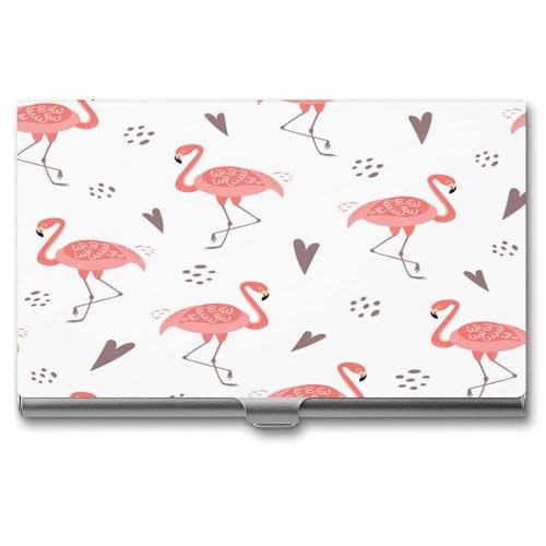 Visitenkartenetui Namenskartenhalter Tasche Visitenkartenhalter Für Männer Und Frauen Flamingo (9) von Fitspi