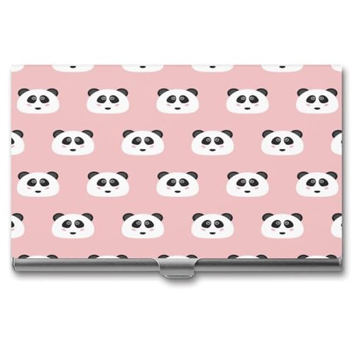 Visitenkartenetui Namenskartenhalter Tasche Visitenkartenhalter Für Männer Und Frauen Panda (30) von Fitspi