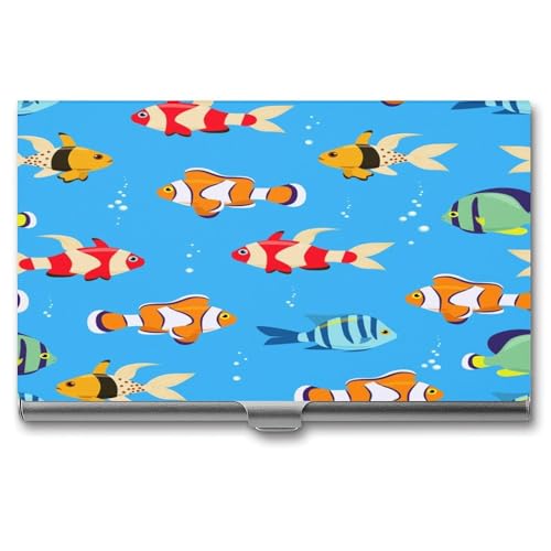 Visitenkartenetuis, Fish (6) Aufbewahrungsschützer Taschen Taschen Für ID-Karten Kreditkarten von Fitspi