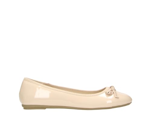 Fitters Damen Ballerinas Liv in Farbe Nude Patent, Damenschuhe in Übergröße - große Damenschuhe, Liv 42 EU Nude Patent von Fitters Footwear That Fits