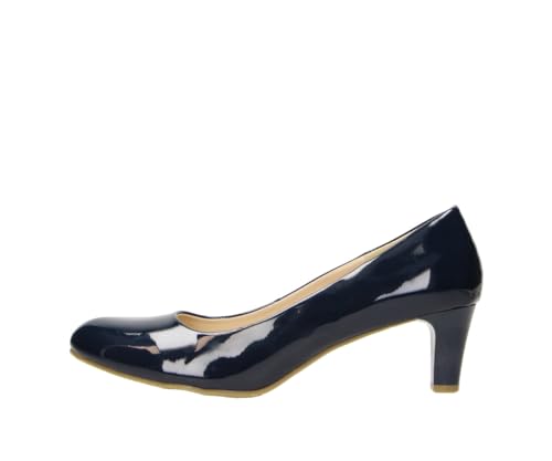 Fitters Damen Pumps Aurelia in Farbe Navy Patent, Damenschuhe in Übergröße - große Damenschuhe, Aurelia 44 EU Navy Patent von Fitters Footwear That Fits