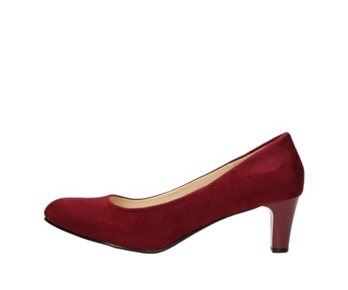 Fitters Damen Pumps Aurelia in Farbe Red MF, Damenschuhe in Übergröße - große Damenschuhe, Aurelia 43 EU Red MF von Fitters Footwear That Fits