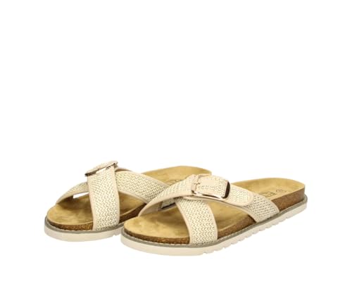 Fitters Damensandale Finja in Taupe, modische Schuhe in Übergröße, Bequeme Sandale, Große Damenschuhe/Damenschuhe in Übergröße, Finja in Taupe 45 von Fitters Footwear That Fits