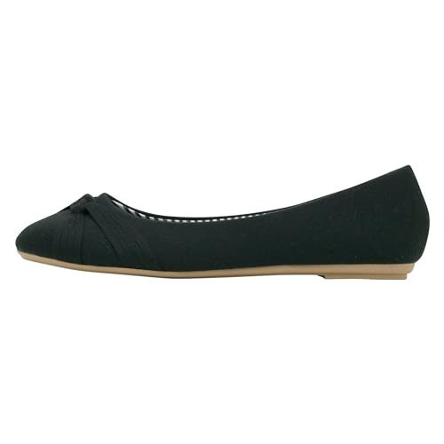 Fitters Footwear That Fits Große Damenschuhe Ballerina Amy, modische Schuhe in Übergröße, Bequeme Ballerinas, Amy 42 EU Black von Fitters Footwear That Fits