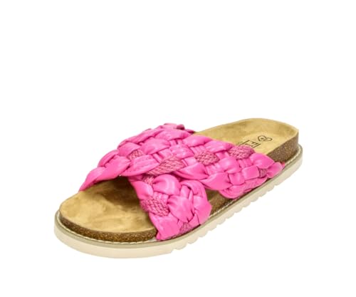 Sandale Alice in Farbe Fuchsia, modische Schuhe in Übergröße, große Damenschuhe, Alice 43 EU Fuchsia von Fitters Footwear That Fits