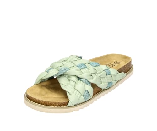 Sandale Alice in Farbe Mint, modische Schuhe in Übergröße, große Damenschuhe, Alice 43 EU Mint von Fitters Footwear That Fits