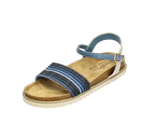Sandale Anouk in Farbe Blau, modische Schuhe in Übergröße, große Damenschuhe, Anouk 44 EU Blue von Fitters Footwear That Fits