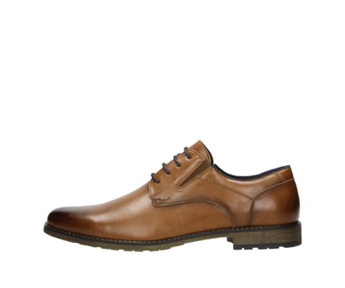 Fitters Herren Business Schuh Max in Farbe Cognac PU, Herrenschuhe in Übergröße - große Herrenschuhe, Max 50 EU Cognac PU von Fitters Footwear That Fits