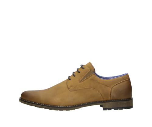 Fitters Herren Business Schuh Tim in Farbe Sand PU Nubuck, Herrenschuhe in Übergröße - große Herrenschuhe, Tim 48 EU Sand PU Nubuck von Fitters Footwear That Fits