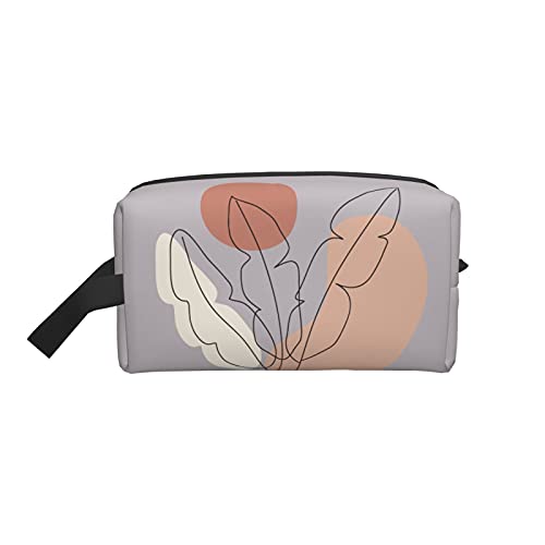 Make-up-Tasche, Kunst-Blumenmuster, Reise-Reißverschluss, wasserdichte Clutch, Toilettenartikel-Aufbewahrung, Kosmetiktasche für Mädchen und Frauen von Fittg