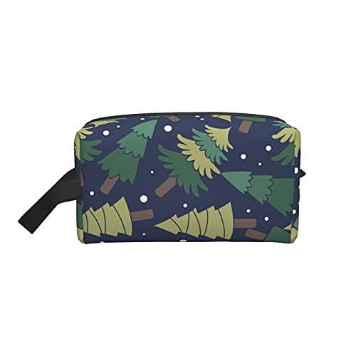 Make-up-Tasche, Weihnachtsbaum, Reise-Reißverschluss, wasserdichte Clutch, Aufbewahrung von Toilettenartikeln, Kosmetiktasche für Mädchen und Frauen von Fittg