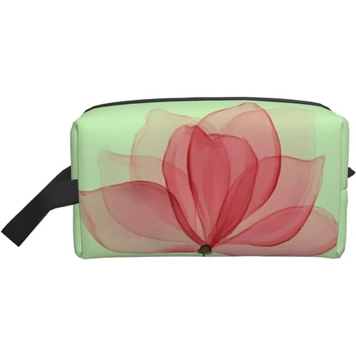 Make-up-Tasche, abstraktes Aquarell-Blumenmuster, Reise-Reißverschluss, wasserdichte Clutch, Aufbewahrung von Toilettenartikeln, Kosmetiktasche für Mädchen und Frauen von Fittg