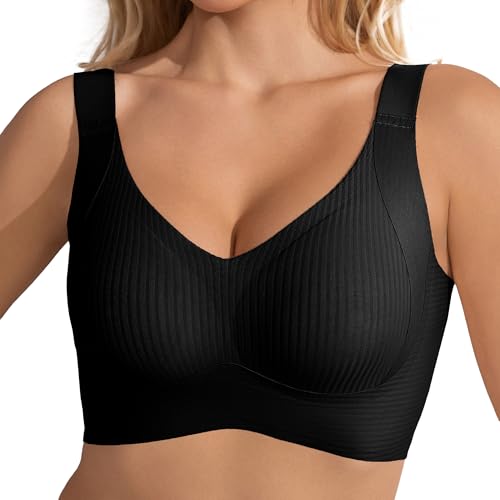 Fittingirls 2402 Damen Ultraweicher Bügel-BH Volle Abdeckung Ohne Bügel Gepolstertes Design Atmungsaktiv Leicht Ganztägiger Komfort Fittingirls 2402 Damen Ultraweicher Bügel-BH Volle Abdeckung Ohne Bügel Gepolstertes Design Atmungsaktiv Leicht Ganztägiger Komfort von Fittingirls