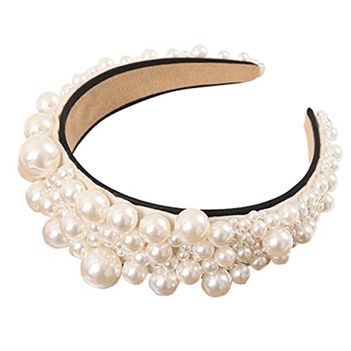 Pearl Stirnbänder Braut Perlen Elegantes Haar Hoop Hochzeitshaarstyling Accessoires Für Frauen Mädchen von Fituenly