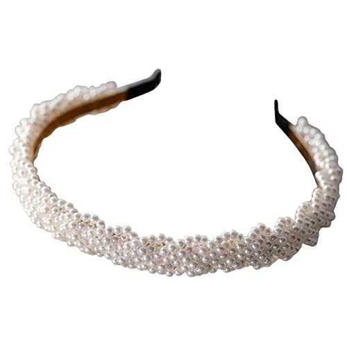 Pearl Stirnbänder Braut Perlen Elegantes Haar Hoop Hochzeitshaarstyling Accessoires Für Frauen Mädchen von Fituenly