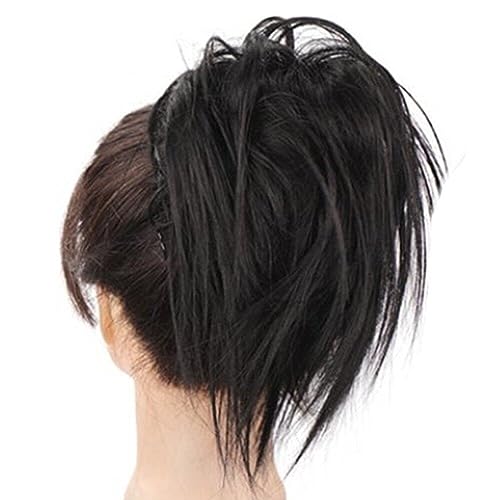 Unordentliche Klauenclipbrötchen Haarstück Straight Chignon Haare Erweiterung Gefälschte Haareschwanz Für Frauen Mädchen von Fituenly