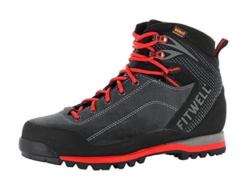 Fitwell Big Wall Trek Evo leichte und wasserdichte Wanderschuhe, Trekkingschuhe Made in Italy EU 42,5 von Fitwell