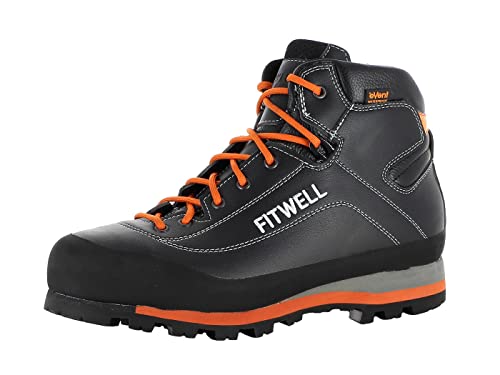 Fitwell Build S3 wasserdichte und stabile S3 Sicherheitsschuhe, Arbeitsschuhe Made in Italy EU 43 von Fitwell