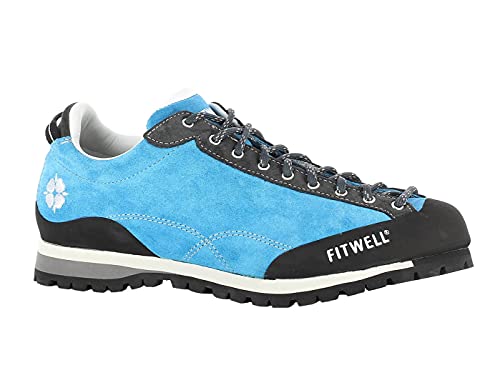 Fitwell Zeus Wanderhalbschuhe/Zustiegsschuhe mit Vibramsohle türkis EU 42,5 von Fitwell