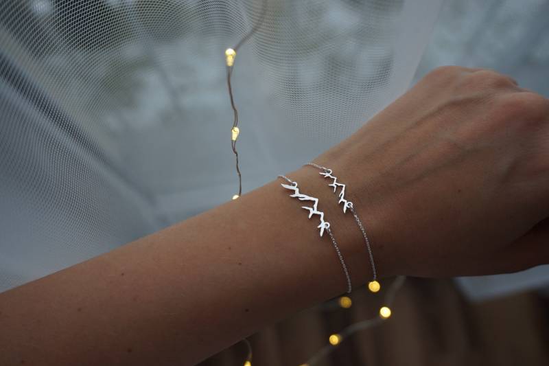 Silber-Armband Berg, Berge, Gebirge von FiuFiuJewellery