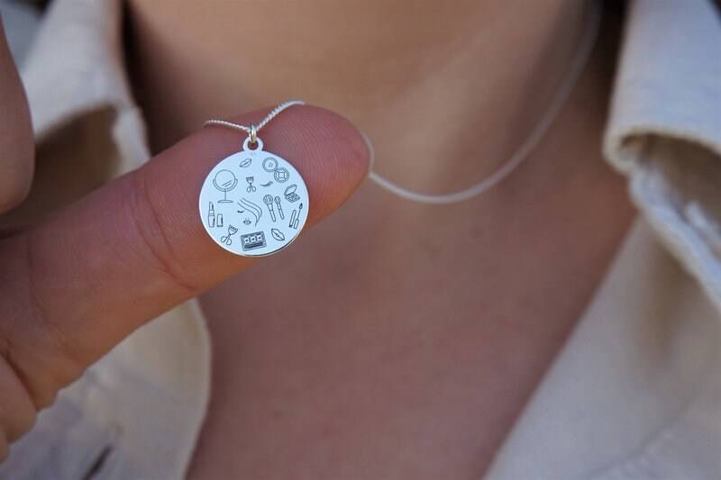 Silberkette Make Up Make-Up Kosmetik von FiuFiuJewellery