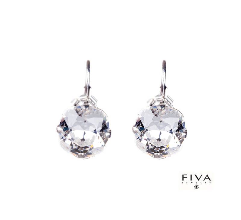 Fiva Basic Ohrringe 60281 Kristallklar, 1Paar in Rhodinerter Fassung Auch Allergiker Geeignet Fiva Basic Ohrringe 60281 Kristallklar, 1Paar in Rhodinerter Fassung Auch Allergiker Geeignet von FivaJewelryDE