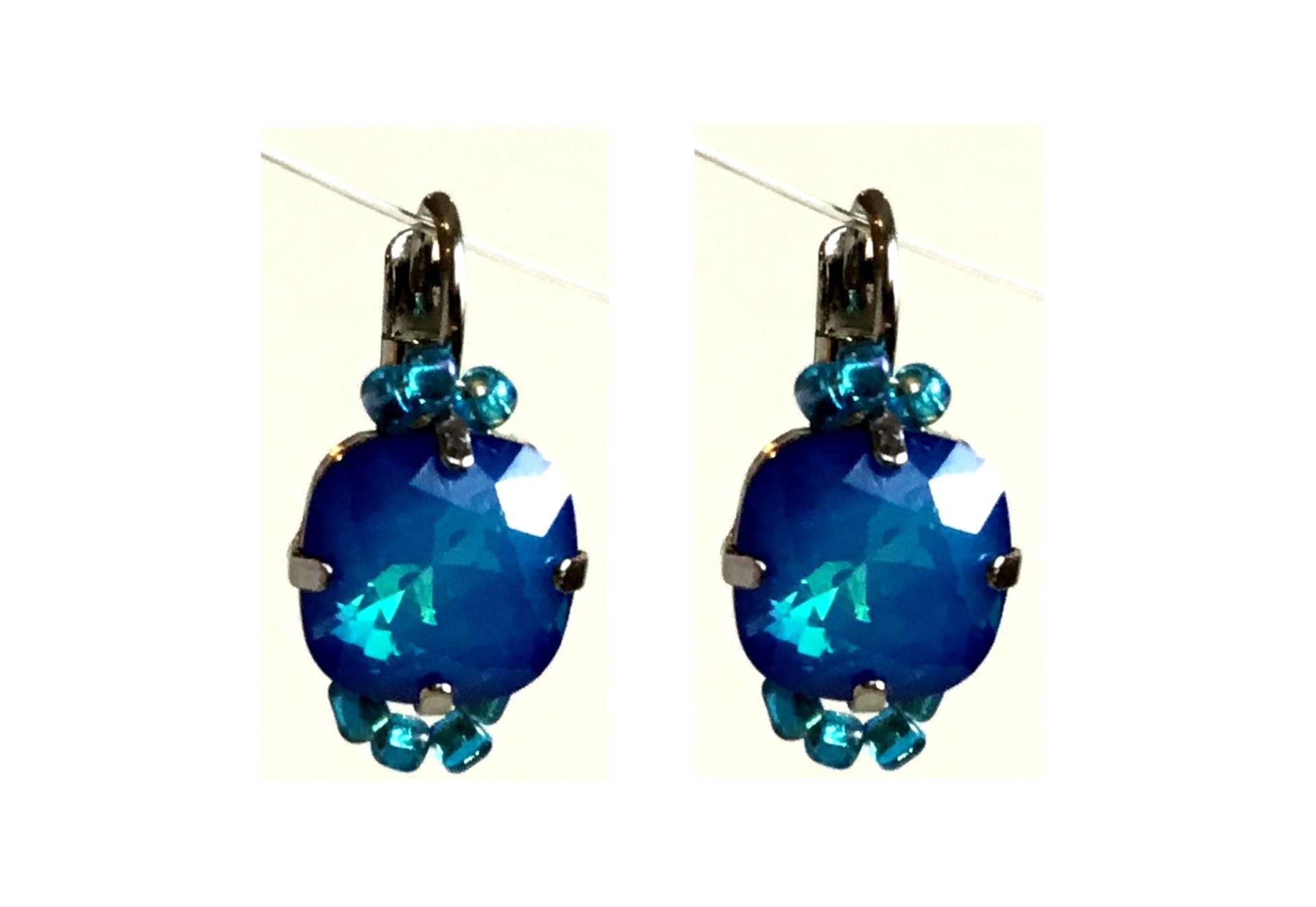 Fiva Basic Ohrringe Dunkler Sommer Himmel Silber von FivaJewelryDE