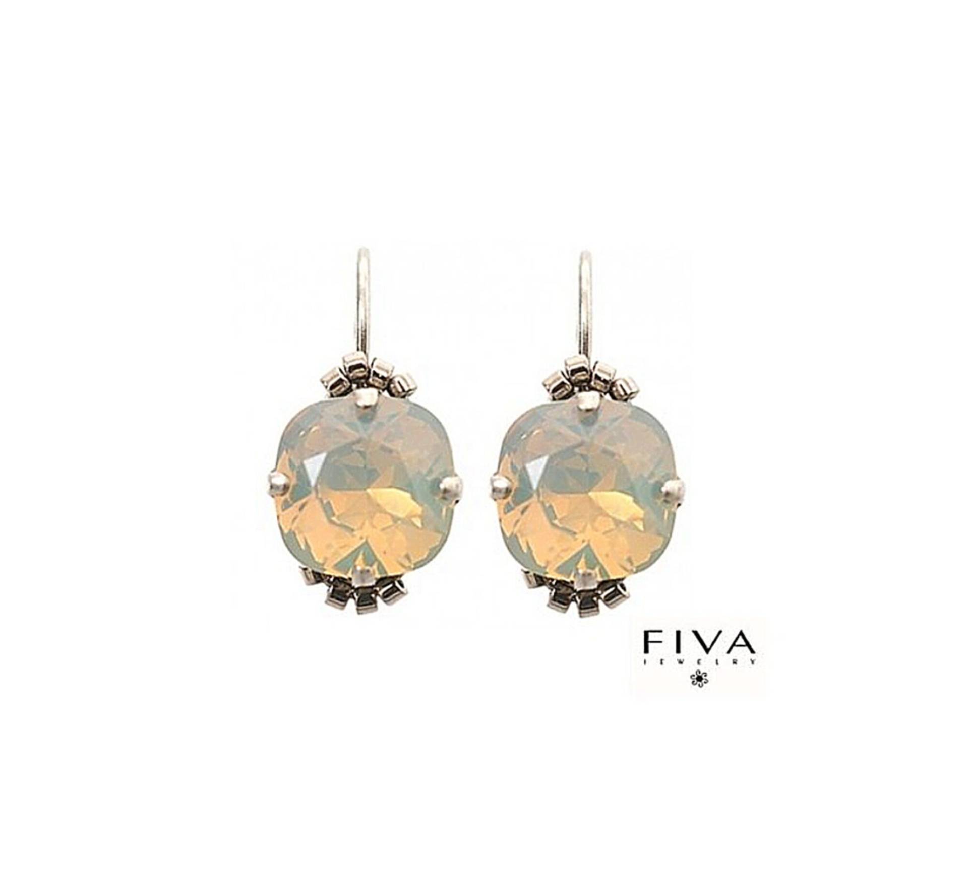 Fiva Basic Ohrringe Lightgrey Opal, 60392, 1Paar von FivaJewelryDE