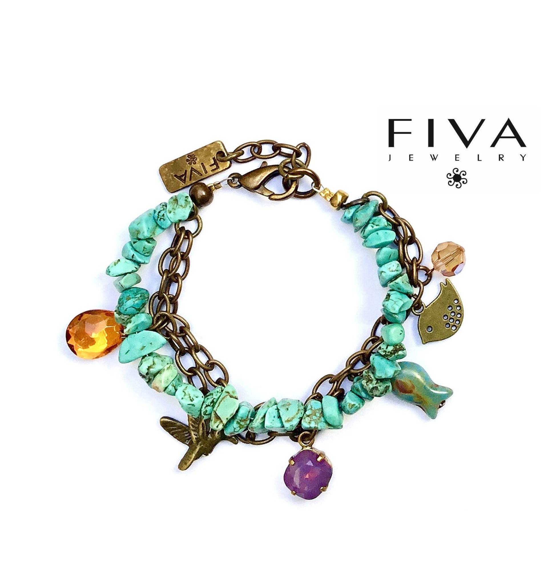 Fiva Bettel Armband Türkis von FivaJewelryDE