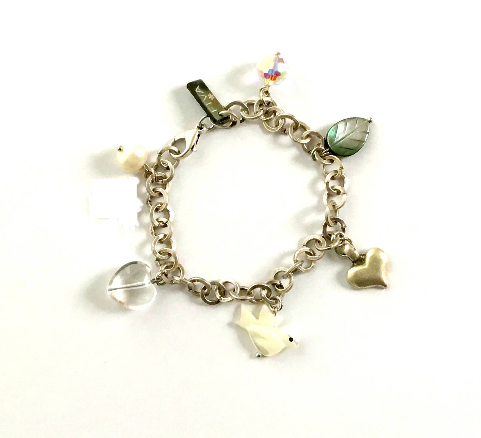 Fiva Bettelarmband Silber Perlmuttvogel von FivaJewelryDE