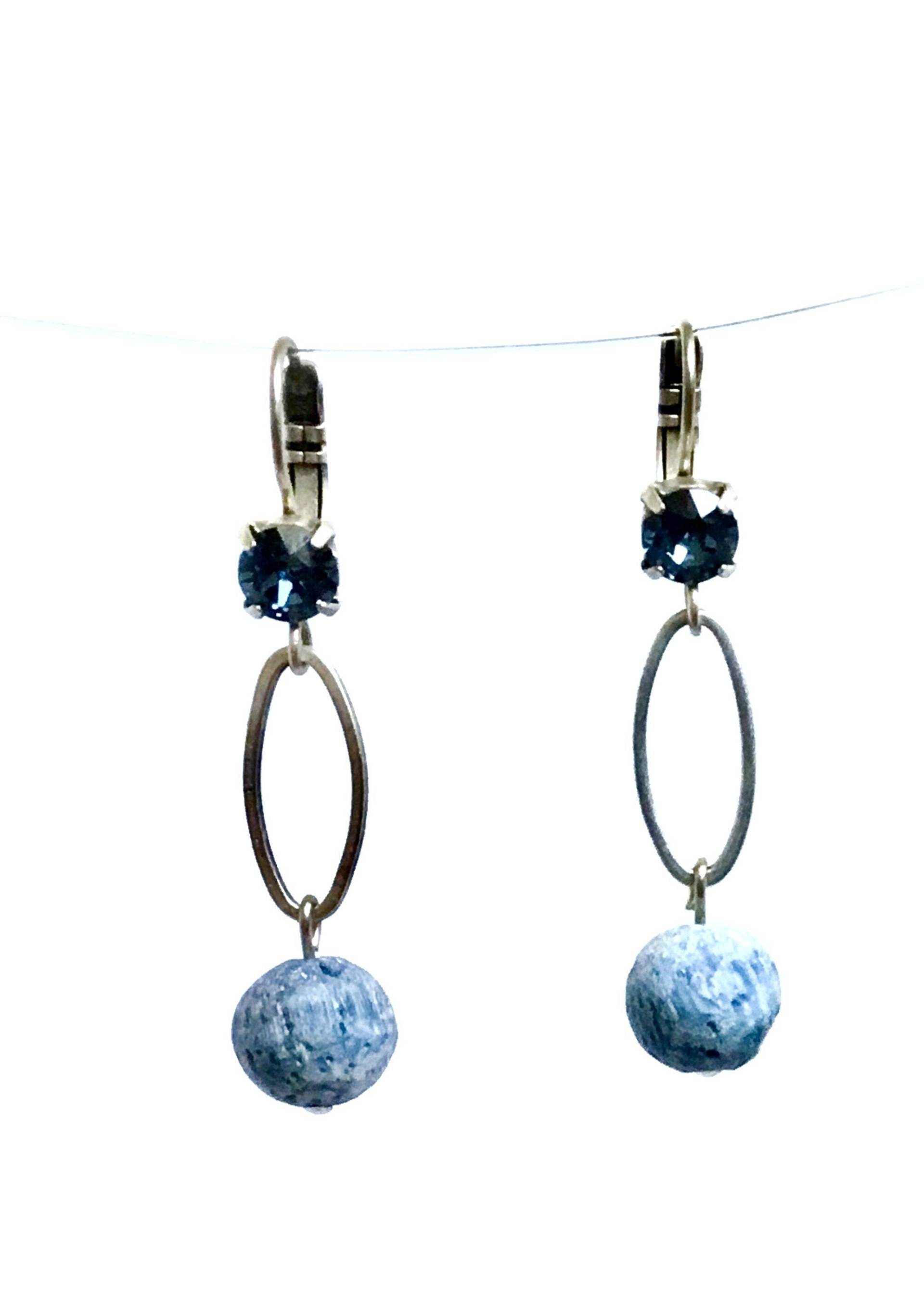 Fiva Ohrhänger Meerschaum Blau von FivaJewelryDE