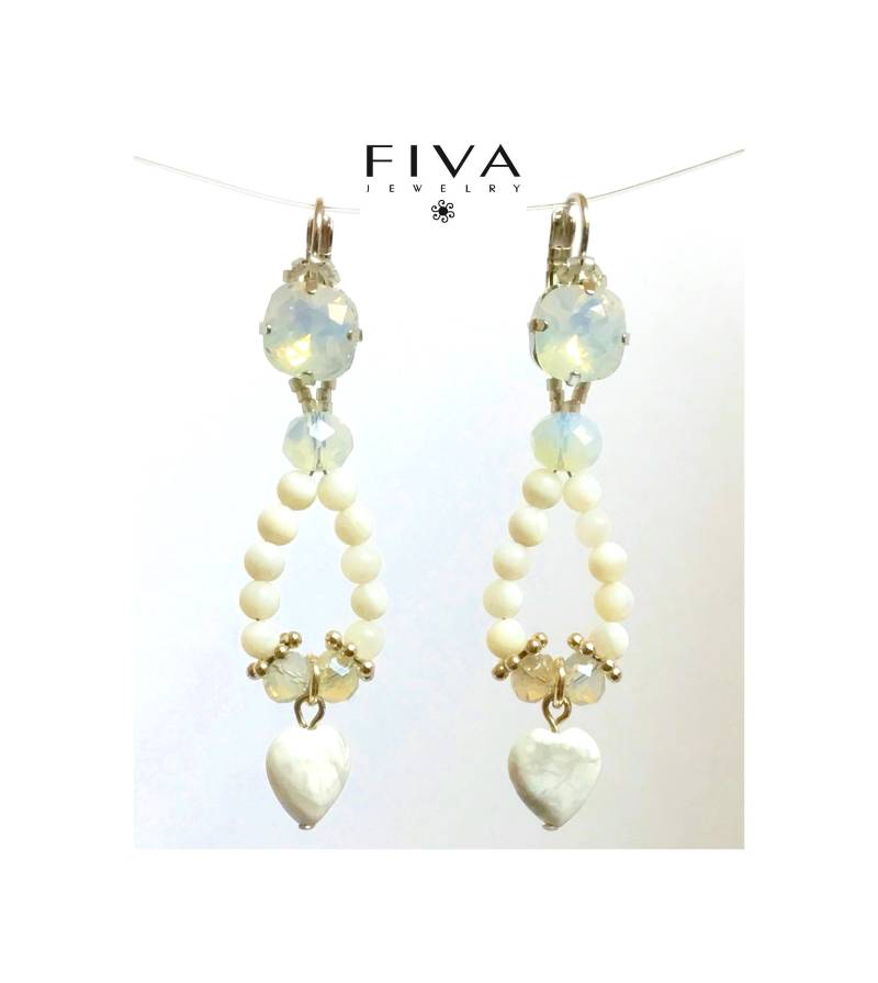 Fiva Ohrhänger Perlmutt Herz Fiva Ohrhänger Perlmutt Herz von FivaJewelryDE