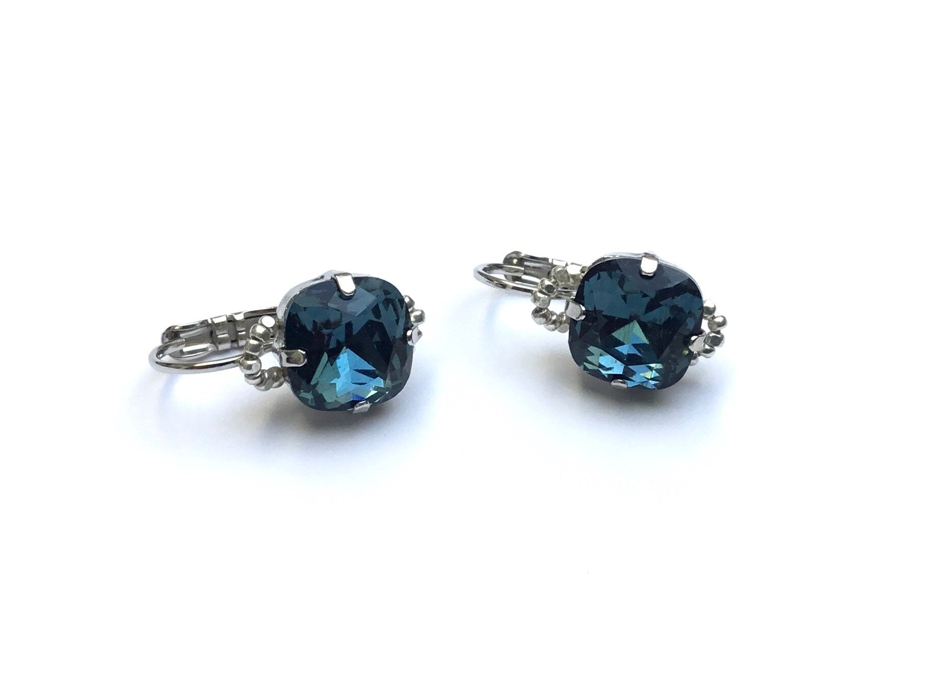 Fiva Ohrringe Basic, Blau Silber 4470/ 10mm Denim Blue , 1Paar von FivaJewelryDE