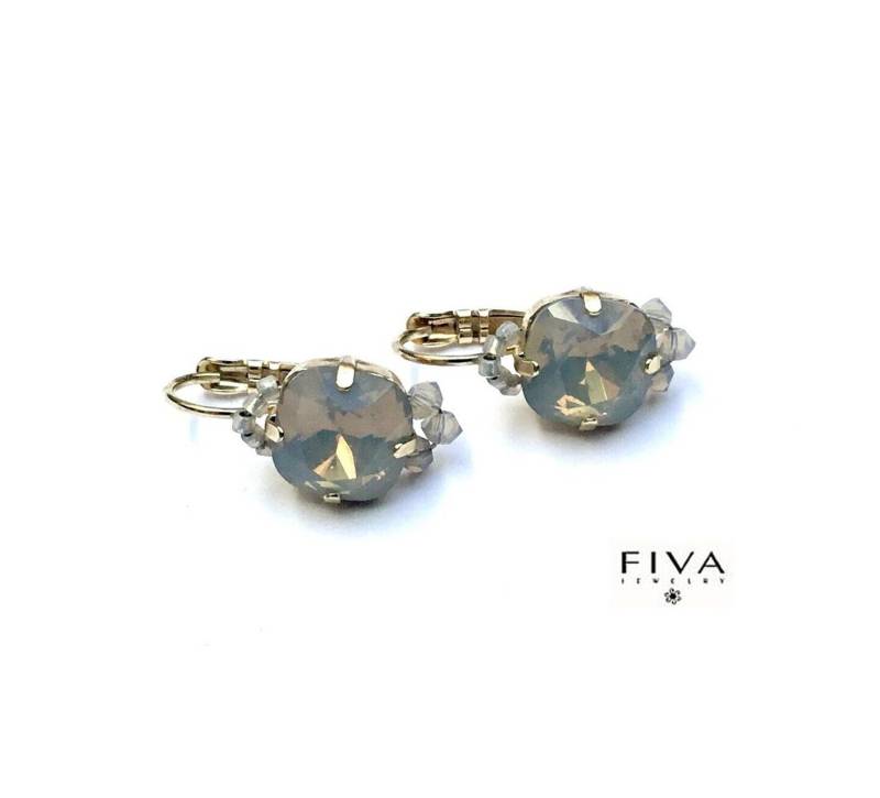 Fiva Ohrringe Lightgrey Opal -Gold Fiva Ohrringe Lightgrey Opal -Gold von FivaJewelryDE