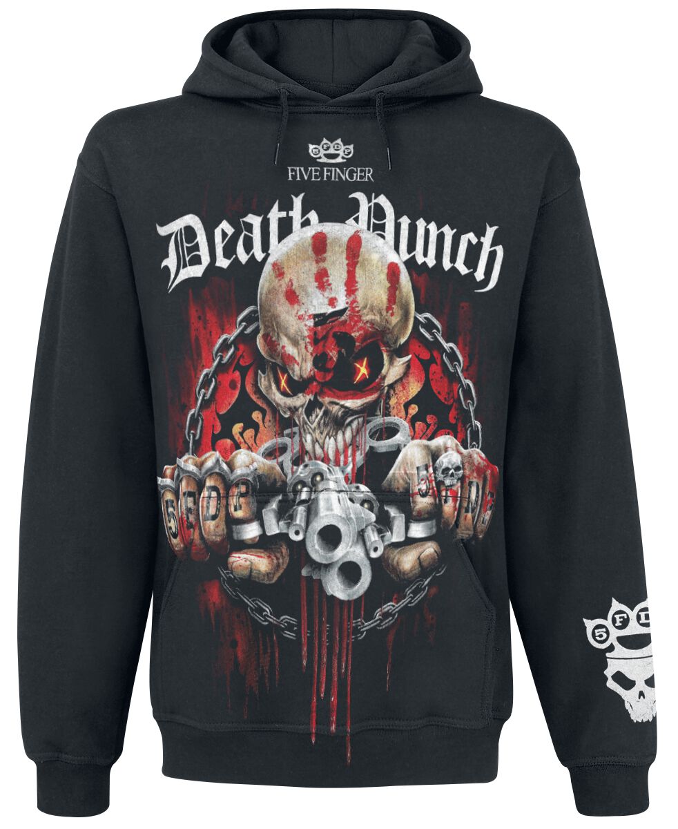 Five Finger Death Punch Assassin Kapuzenpullover schwarz in S von Five Finger Death Punch