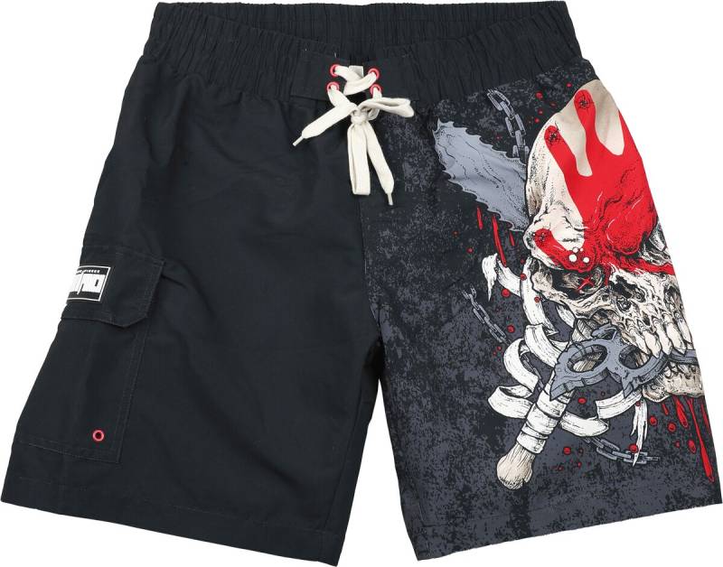 Five Finger Death Punch Badeshort - EMP Signature Collection - M bis 3XL - für Männer - Größe XXL - schwarz  - EMP exklusives Merchandise! von Five Finger Death Punch