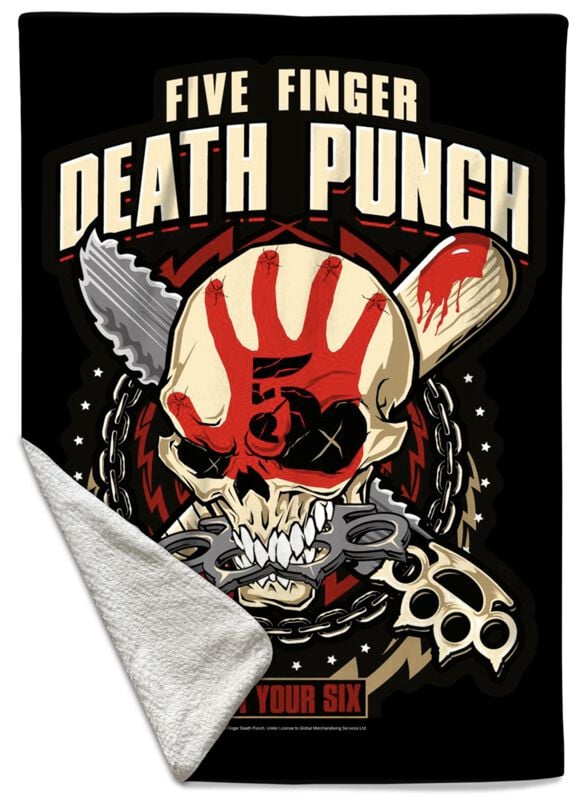Five Finger Death Punch Decke - Got your six - multicolor  - Lizenziertes Merchandise! von Five Finger Death Punch